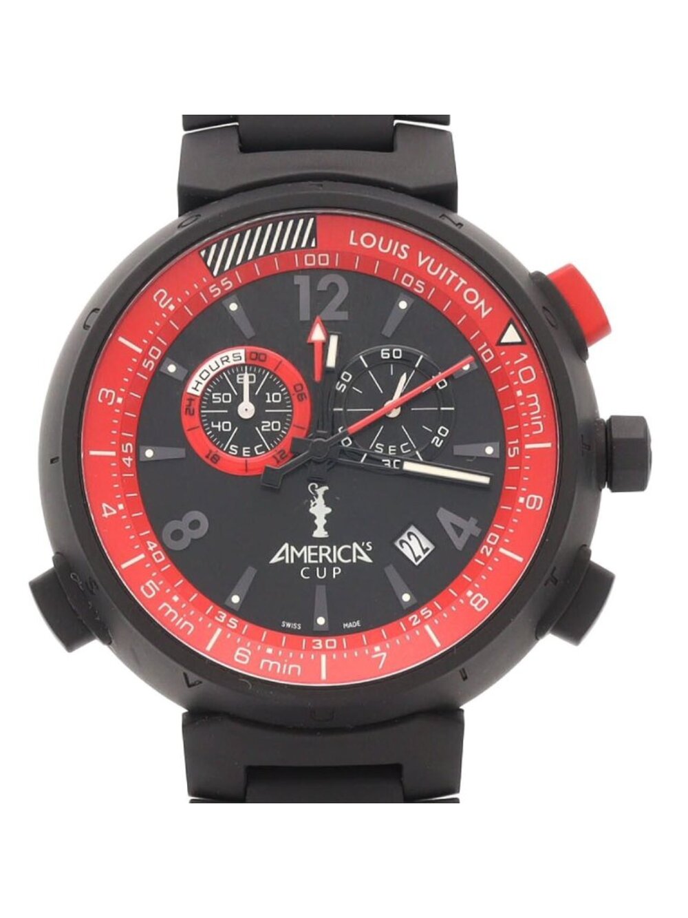 Louis Vuitton Tambour Chrono America's Cup Limited SS Quartz Watch